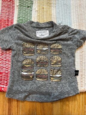 Huxbaby Burger Grid Short Sleeve Tee